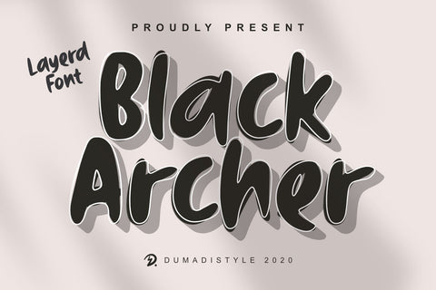 Black Archer Font Dumadistyle 