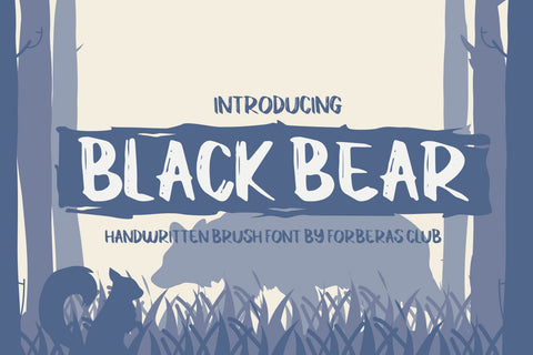 Black Bear Font Forberas 