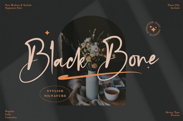 Black Bone Font Muhajir 