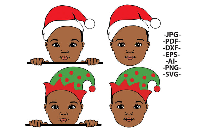 Black Boy Bundle Svg, Christmas Bundle Svg, Afro Boy Bundle Svg, Black Boy Svg, Merry Christmas, Cute Little Boy Svg, Svg Cut Files SVG 1uniqueminute 