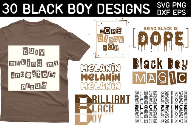 Black Boy Quotes SVG bundle, Black boy Cutting file SVG Paper Switch 