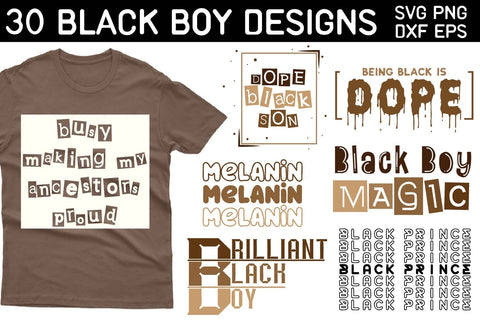 Black Boy Quotes SVG bundle, Black boy Cutting file SVG Paper Switch 