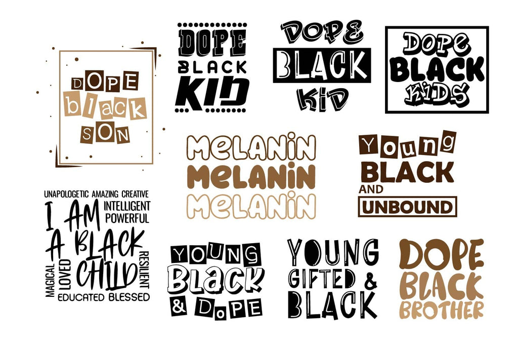 Black Boy Quotes SVG bundle, Black boy Cutting file So Fontsy