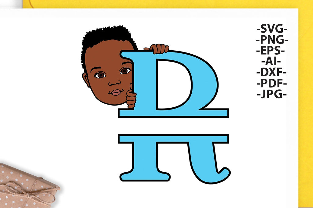 Black boy Svg Letter R, Alphabet name Svg, Birthday Letters SVg ...