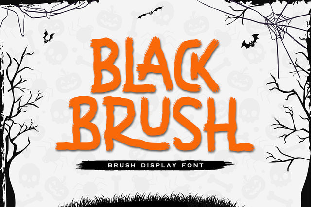 Black Brush - Brush Display Font Font Alpaprana Studio 