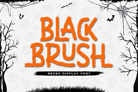 Black Brush - Brush Display Font Font Alpaprana Studio 