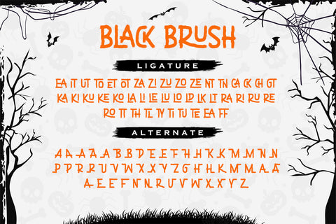 Black Brush - Brush Display Font Font Alpaprana Studio 