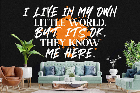 BLACK BRUSH Font Letterena Studios 