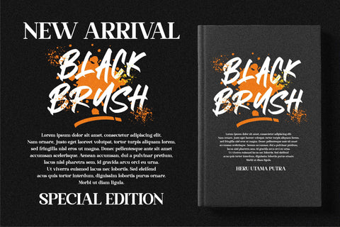 BLACK BRUSH Font Letterena Studios 