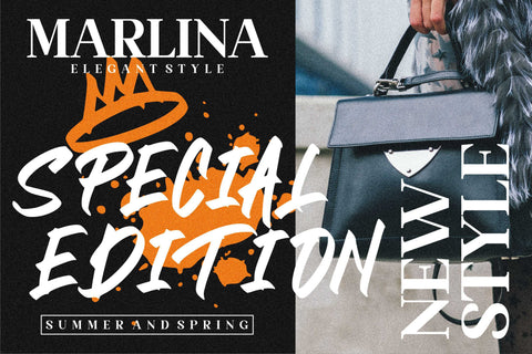 BLACK BRUSH Font Letterena Studios 