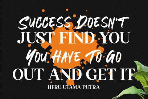 BLACK BRUSH Font Letterena Studios 