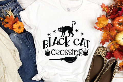 Black Cat Crossing SVG Angelina750 
