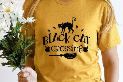 Black Cat Crossing SVG Angelina750 