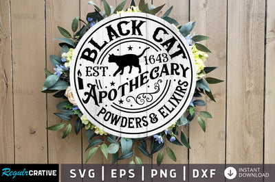 Black cat est SVG SVG Regulrcrative 