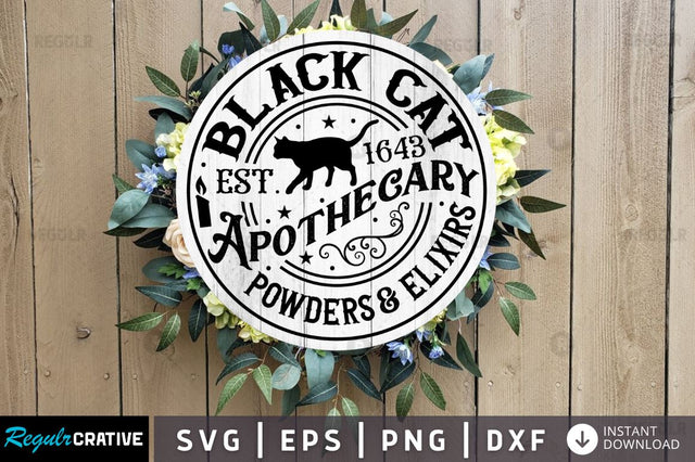 Black cat est SVG SVG Regulrcrative 