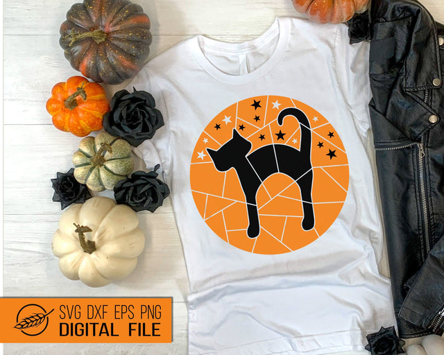 Black cat, halloween SVG Boertiek 