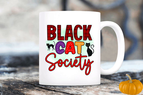 Black cat society Sublimation PNG, Sublimation Halloween Design Sublimation Regulrcrative 