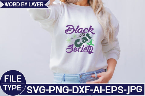 Black Cat Society SVG Cut File SVG Studio Innate 
