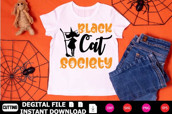 Black Cat Society SVG Shahin alam 
