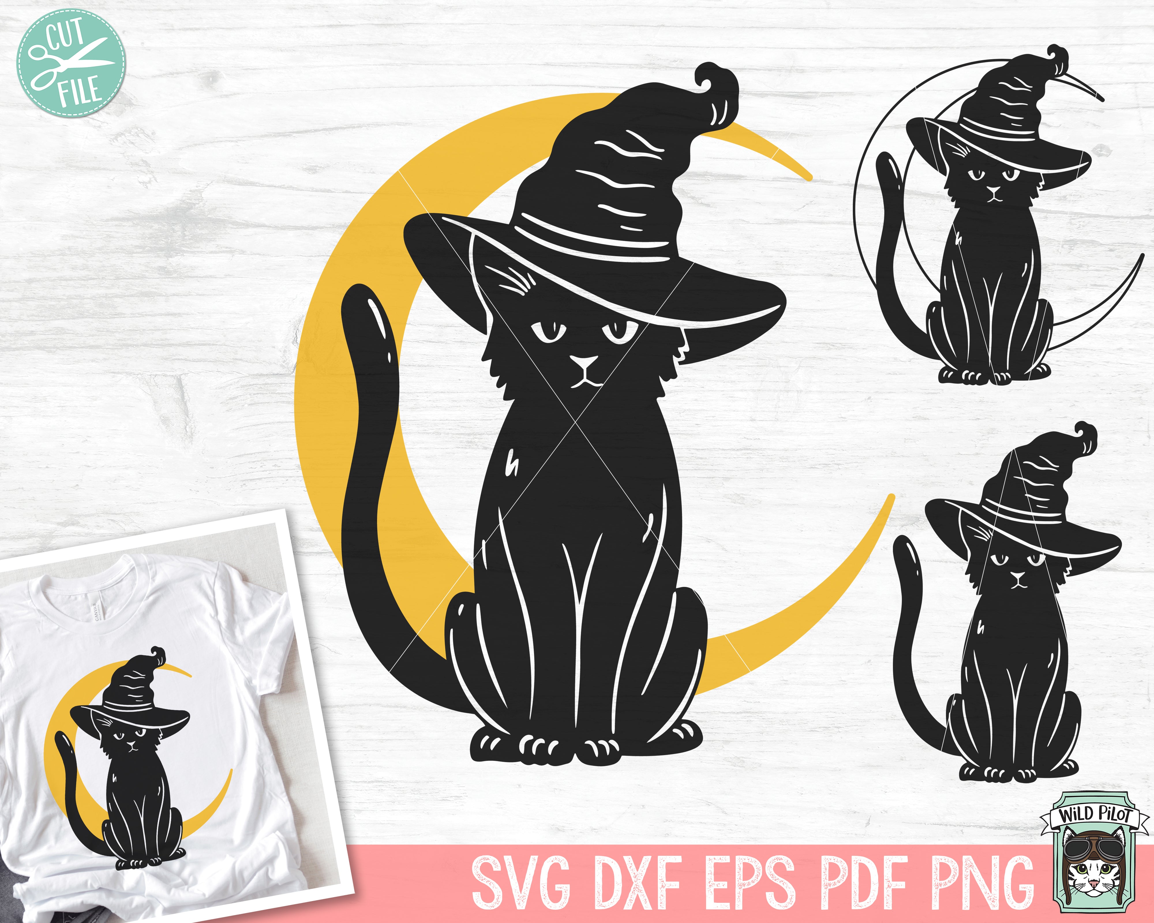 Black Cat Icon PNG & SVG Design For T-Shirts