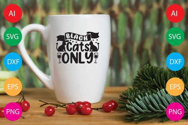 Black Cats Only SVG CraftlabSvg29 