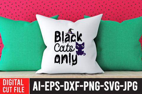 Black Cats Only SVG Design SVG BlackCatsMedia 