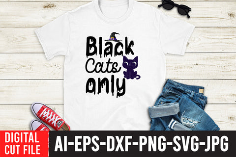 Black Cats Only SVG Design SVG BlackCatsMedia 