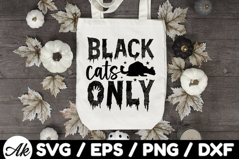 Black cats only svg SVG akazaddesign 