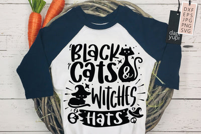 Black Cats Witches Hats SVG SVG dapiyupi store 