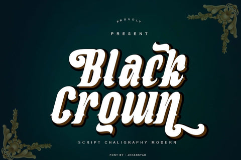 Black Crown Font JH-CreativeFont 