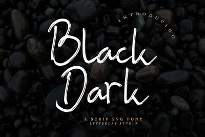 Black Dark Font LetterdayStudio 