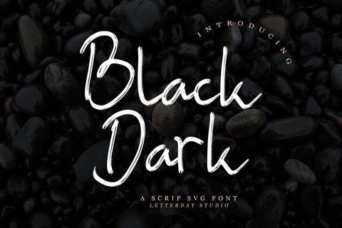 Black Dark Font LetterdayStudio 