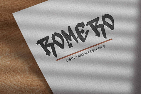 Black Destroy Font Prasetya Letter 