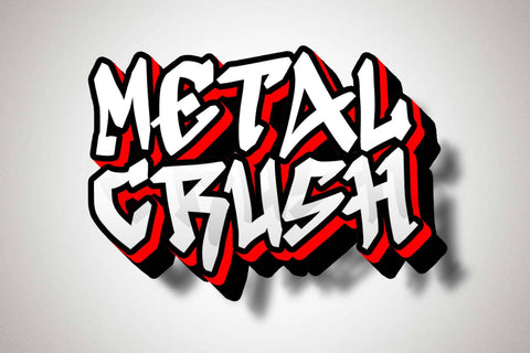 Black Destroy Font Prasetya Letter 