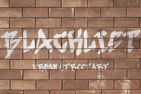 Black Destroy Font Prasetya Letter 