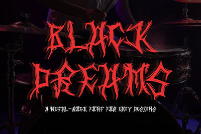 Black Dreams Font Letterara 