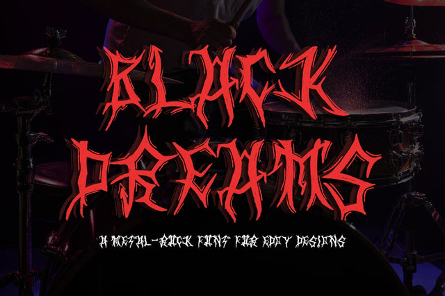 Black Dreams Font Letterara 