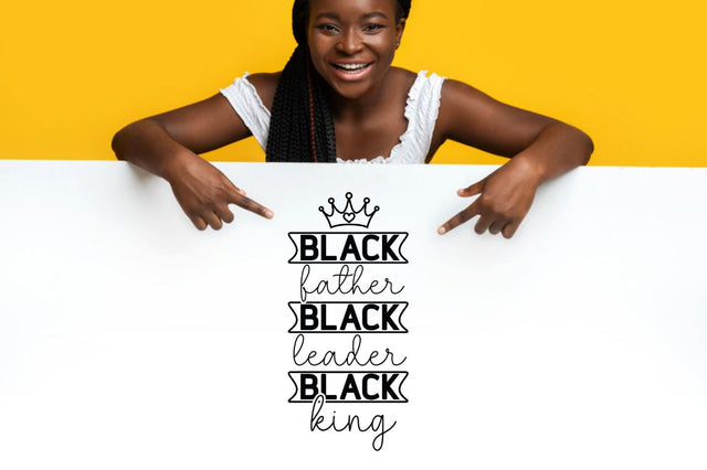 Black father black leader black king SVG SVG DESIGNISTIC 