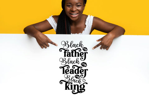 Black father black leader black king SVG SVG DESIGNISTIC 