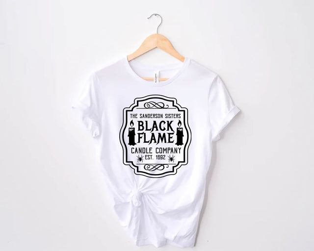 Black Flame Candle Company PNG, Halloween Sublimation Design Sublimation sassyprint 