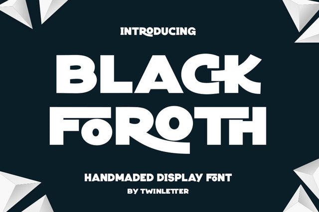 Black Foroth Font twinletter 