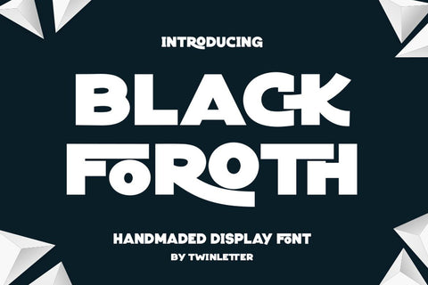 Black Foroth Font twinletter 