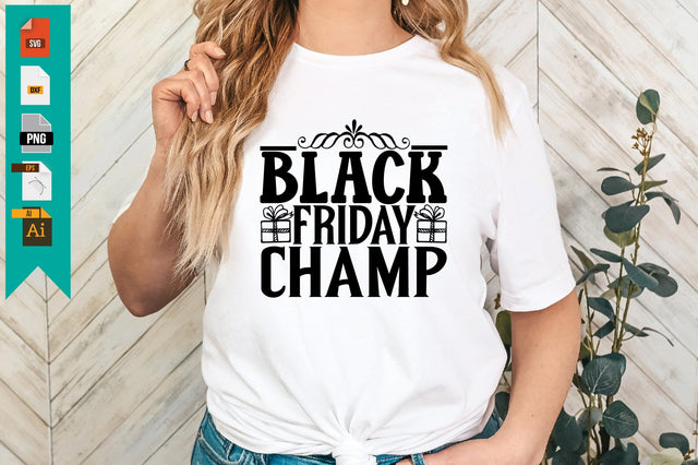 Black Friday Champ SVG Craftlabsvg24 