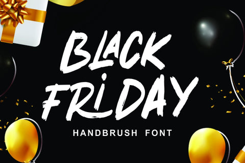 BLACK FRIDAY Font Mozarella 