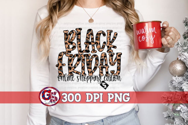 Black Friday Online Shopping Edition PNG for Sublimation Sublimation Greedy Stitches 