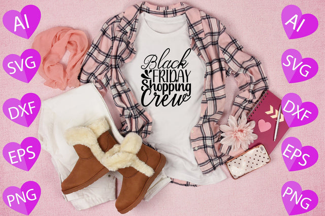 Black Friday Shopping Crew SVG CraftlabSvg29 