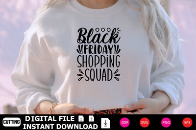 Black Friday Shopping Squad SVG Shahin alam 