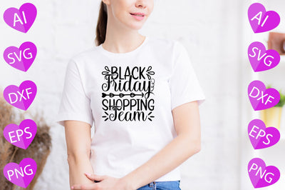 Black Friday Shopping Team SVG CraftlabSvg29 