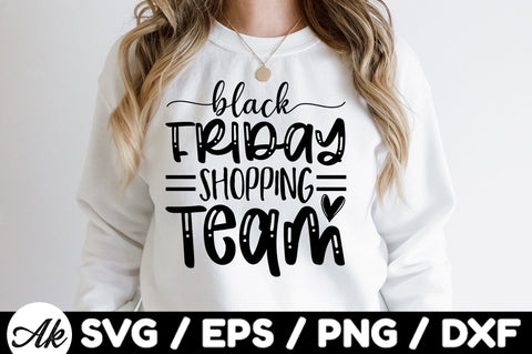 Black friday shopping team SVG SVG akazaddesign 