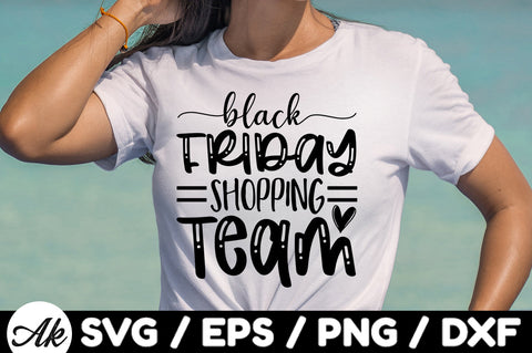 Black friday shopping team SVG SVG akazaddesign 